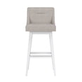 thumbnail image 3 of HH2 Home Upholstered Tapered Back Wood Adjustable Height Swivel Bar Stool, 3 of 19