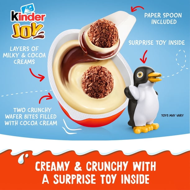 Kinder Joy Everyday White Chocolate Surprise Egg, 0.7 oz., 20 pk