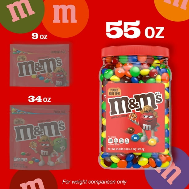M&M'S Peanut Butter Milk Chocolate Candy, 55 oz. - Samsclub.com