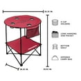 thumbnail image 3 of Logo Brands NCAA 27.6" Round Tailgate Table with Shelf, 3 of 5