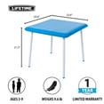 thumbnail image 4 of Lifetime 24-Inch Square Kid's Table and Chairs Set, Blue, 4 of 10