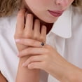 thumbnail image 5 of Cultured Freshwater Pearl and 0.08 CT.T.W. Diamond Ring in 14K Gold, 5 of 6