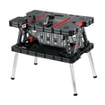 thumbnail image 2 of Keter Folding Work Table Portable Workbench With 12" Clamps, 2 of 8