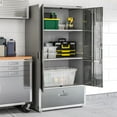 thumbnail image 18 of Seville Classics UltraHD Storage Cabinet with Bottom Drawer, 36” W x 18” D or 24” D x 72” H, 18 of 25