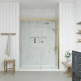 thumbnail image 2 of OVE Decors Bel 60" W x 78-3/4" H Frameless Soft-Close Sliding Shower Door, 2 of 9