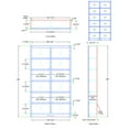 thumbnail image 5 of A. Joffe 12-Shelf Double Wide Bookcase, Select Color, 5 of 6
