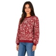 thumbnail image 2 of Vera Bradley Paisley Crew Neck Sweater, 2 of 6