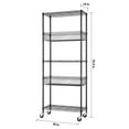 thumbnail image 17 of TRINITY 5-Tier NSF Wire Shelving w/ Baskets, 30" W x 14" D x 75.5" H, 17 of 17