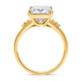 thumbnail image 3 of Lab Created Center Cut Elongated Cushion Diamond Ring in 14K Gold, 3 of 5