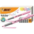 thumbnail image 3 of BIC Brite Liner Grip Pastel Highlighters, Chisel Tip, 12 Count, 3 of 10
