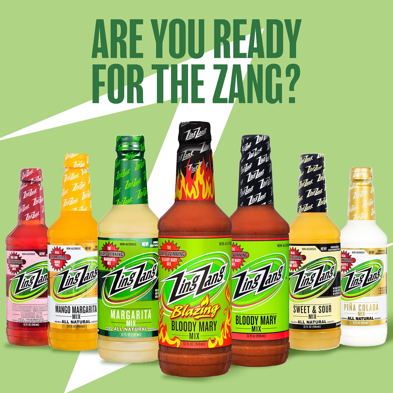 Zing Zang Blazing Bloody Mary Mix 32 fl. oz. bottle, 6 pk