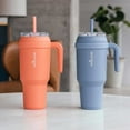 thumbnail image 1 of Reduce Cold1 50-oz. Soft Grip Tumbler With Handle & Straw, 2 pack, Assorted Colors, 1 of 8
