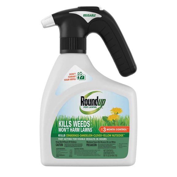 Roundup For Lawns1 with QuickHand Sprayer, 1.5L