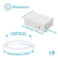 thumbnail image 6 of 4 In & 6 in 5CCT Selectable 9W 750 LM Slim LED Light Downlight Kit 12 Pack, 6 of 9