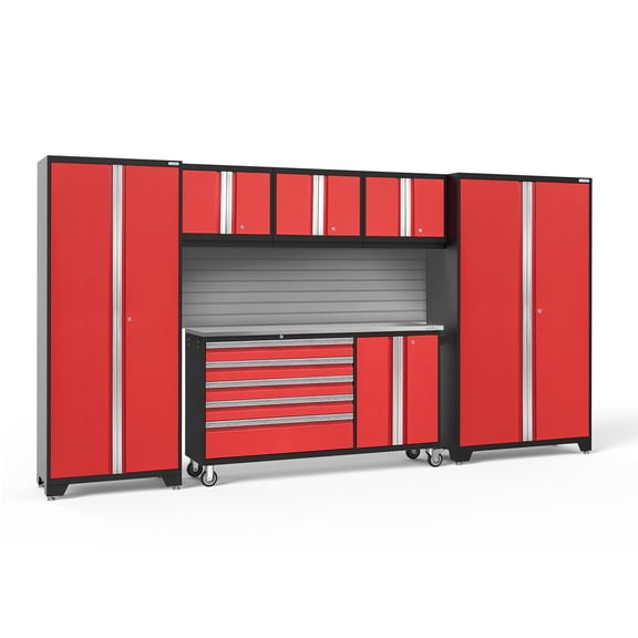 NewAge Products Bold Series 6 Piece Cabinet Set, 144" W x 18" D x 76.75" H