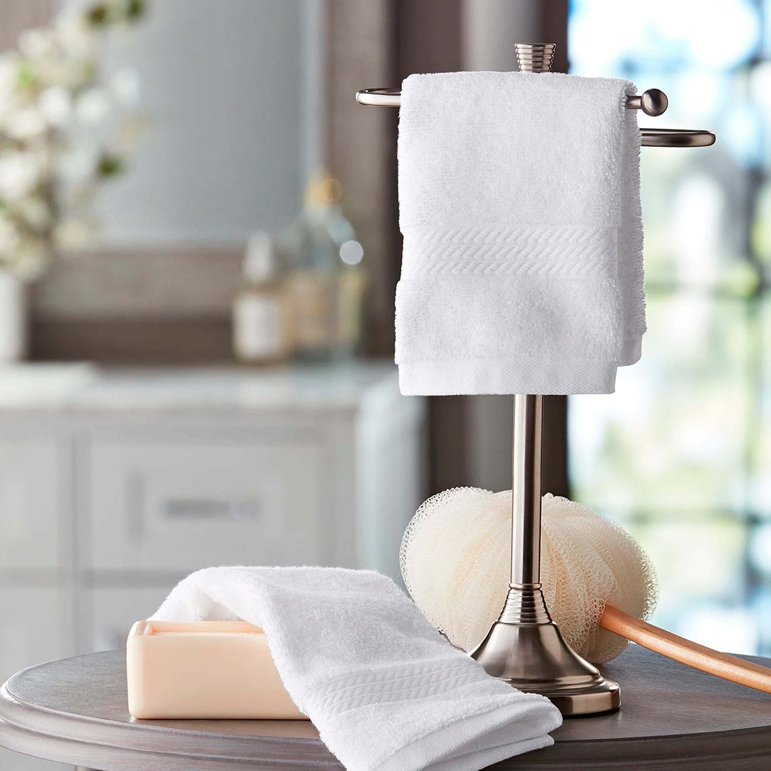 Member's Mark 2-Pack Hotel Premier Luxury Washcloth - White