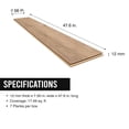 thumbnail image 3 of Select Surfaces Prescott Waterproof AC5 Laminate Flooring 12 mm Thick 7.56 in. W x 47.60 in. L (17.49 sq. ft. / carton), 3 of 4