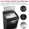 thumbnail image 12 of Frigidaire Gallery 2-in-1 Hot/Cold Water Cooler, Bottom Load, Built-In Bullet Ice Maker, Black, 12 of 13