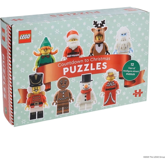 LEGO Christmas Advent Calendar with 12 Minifigure-Shaped Puzzles