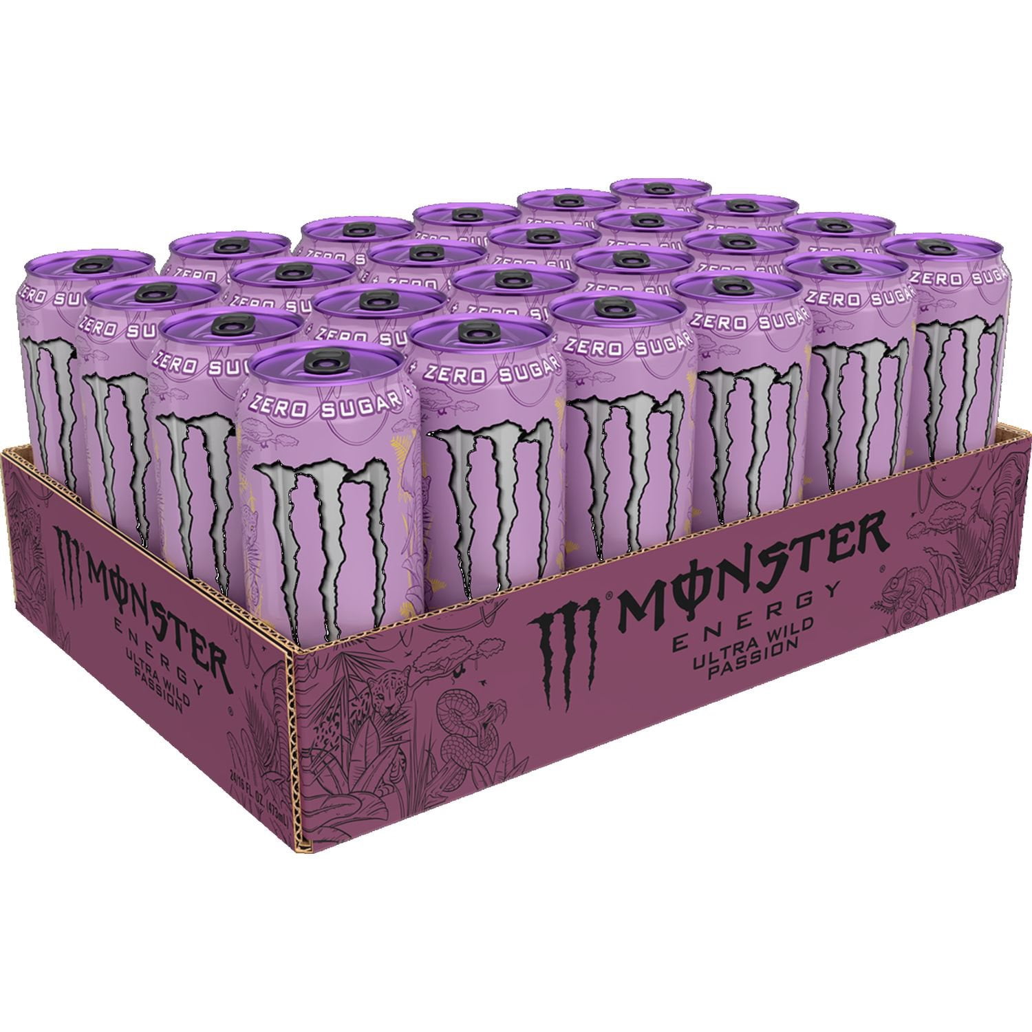 Monster Energy Ultra, Wild Passion, Sugar Free Energy Drink, 16 fl