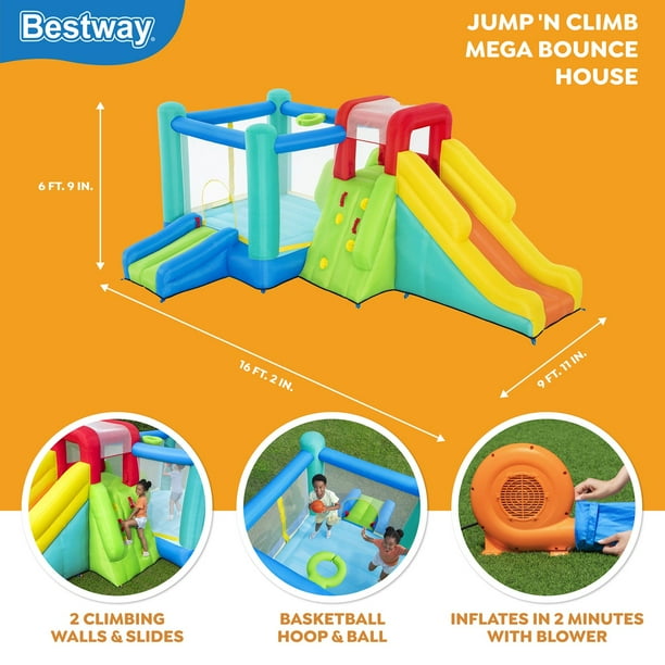 Bestway Jump 'n Climb Kids Inflatable Mega Bouncer - Samsclub.com