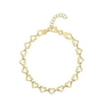 thumbnail image 1 of Neuhardt Cutout Heart Chain Bracelet in 18K Gold Vermeil, 1 of 7