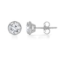 thumbnail image 1 of Lab Created Fancy Cut Diamond Stud Earrings in 14K Gold, 1 of 6