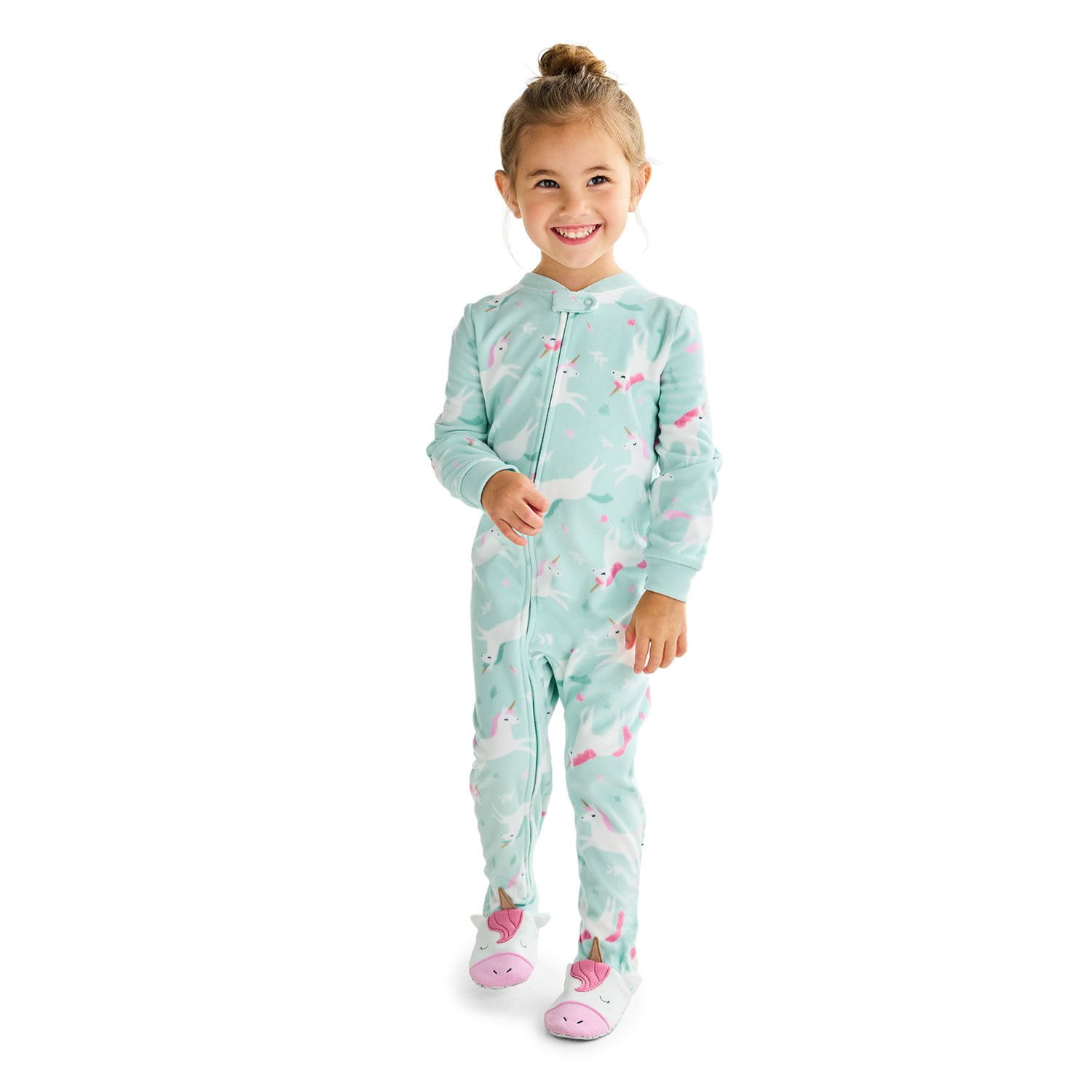 Carter's Baby & Toddler Girls Fleece Footie Pajama