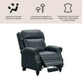 thumbnail image 2 of Pollenza Top-Grain Leather Recliner, 2 of 7