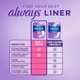 thumbnail image 2 of Always Daily Panty Liners, Unscented, 240 ct., 2 of 10