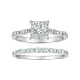 thumbnail image 3 of 0.75 CT. T.W. Round Cut Cluster Diamond Ring & Band Set in 14K Gold, 3 of 4