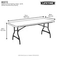 thumbnail image 12 of Lifetime 6' Commercial Grade Stacking Folding Table, Assorted Colors, 12 of 12