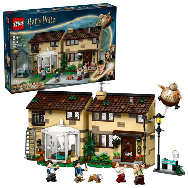 LEGO Harry Potter Privet Drive: Aunt Marge’s Visit Building Set, 639 pc.