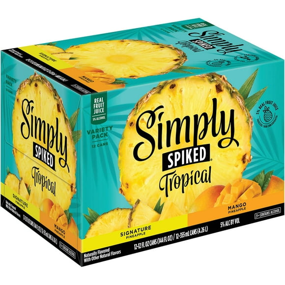 Simply Spiked Tropical Spiked Juice Variety Pack, 12 fl. oz. can, 12 pk.