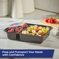 thumbnail image 4 of Hefty Food Storage Containers Two Compartment with Lids 32 fl. oz., 50 pcs, 4 of 6