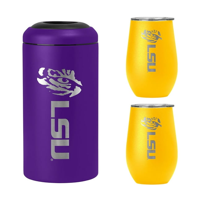 NCAA Stainless Steel Wine Chiller and Tumbler Set