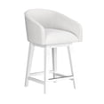 thumbnail image 11 of HH2 Home Upholstered Barrel Back Wood Adjustable Height Swivel Bar Stool, 11 of 19