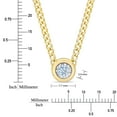 thumbnail image 6 of 0.18 CT. T.W. Diamond Bezel Pendant Necklace in 14K Gold, 6 of 7