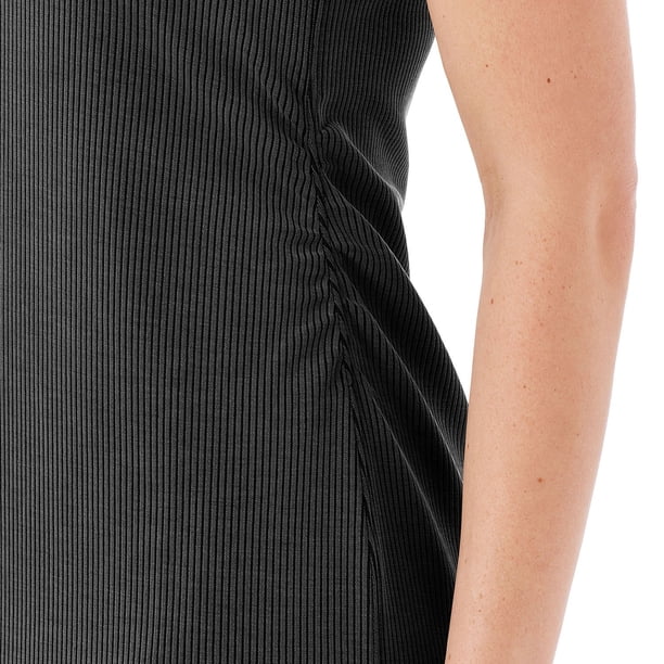 MEMBER'S MARK RIBBED TANK DRESS - Black L:- Black - Online Only, L