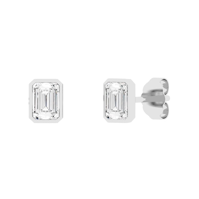 Lab Created Diamond Earrings in 14K Gold