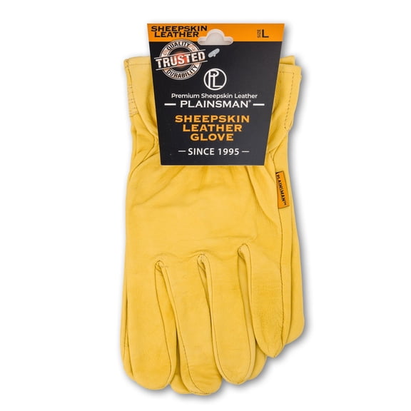 Plainsman Premium Sheepskin Leather Gloves, Assorted Sizes, 6 pk.