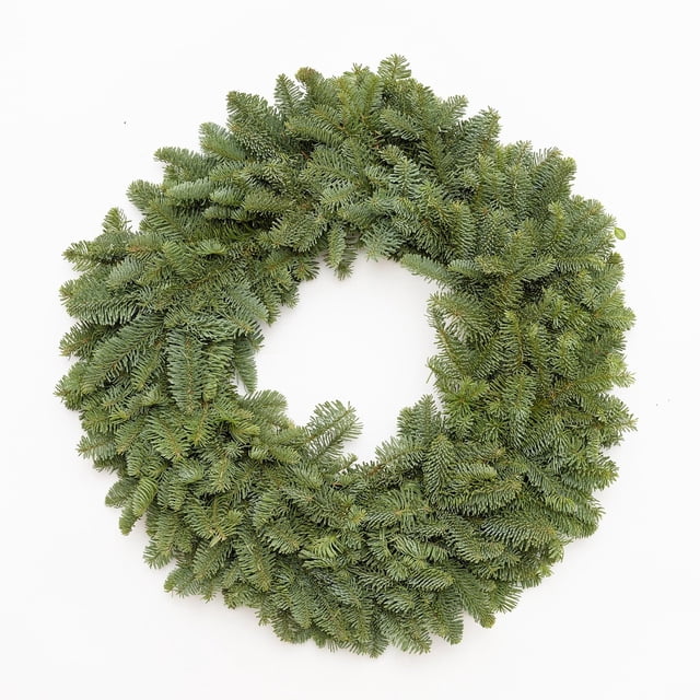 24" Fresh Noble Fir Wreath