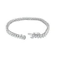 thumbnail image 4 of 6.96 CT. T.W. Diamond Tennis Bracelet in 14K Gold, 4 of 10