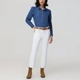 thumbnail image 5 of Frye Women's Puff Sleeve Button-Down Denim Top, 5 of 5