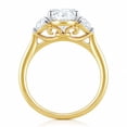 thumbnail image 4 of 2.46 CT.T.W. Moval & Half Moon Cut Lab Created Diamond Ring in 18K Gold, 4 of 13