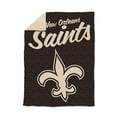 thumbnail image 1 of Logo Brands New Orleans Saints Luxe Dreams Throw, 60" x 80", 1 of 6