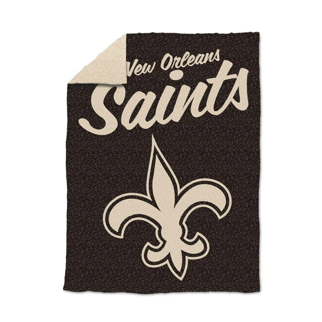 Logo Brands New Orleans Saints Luxe Dreams Throw, 60" x 80"