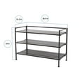 thumbnail image 3 of Seville Classics 3-Tier Resin Slat Shoe Rack, 26.5" W x 12.2" D x 19" H, 3 of 13
