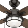 thumbnail image 15 of Hunter 52" Ocala Fresh White Outdoor Damp Rated Ceiling Fan with LED Light Kit and Pull Chain, 15 of 16
