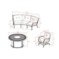 thumbnail image 5 of Member's Mark Hastings Fire Chat Set with Sunbrella Fabric, 4pc, 5 of 7